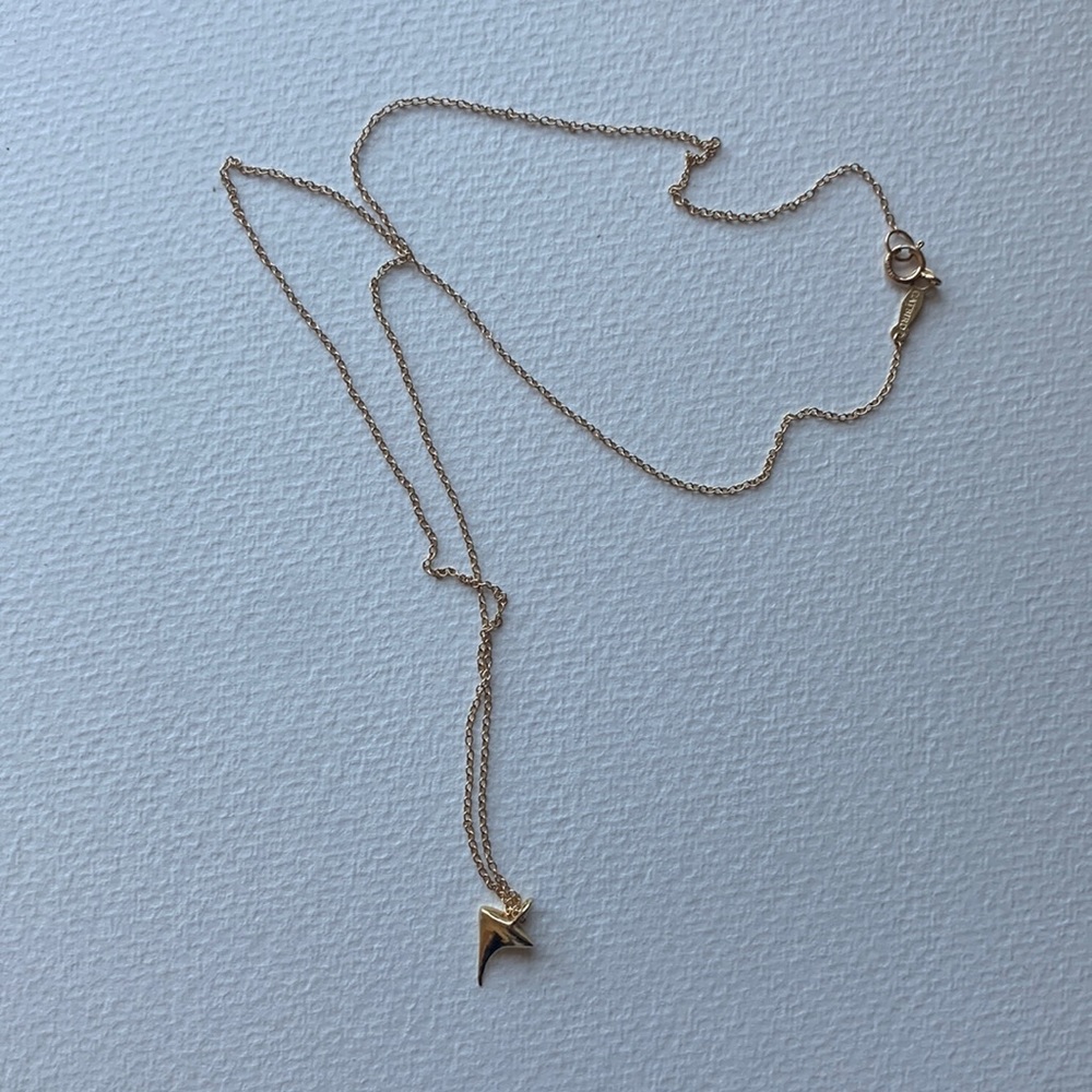 Catbird rose thorn necklace, yellow gold
